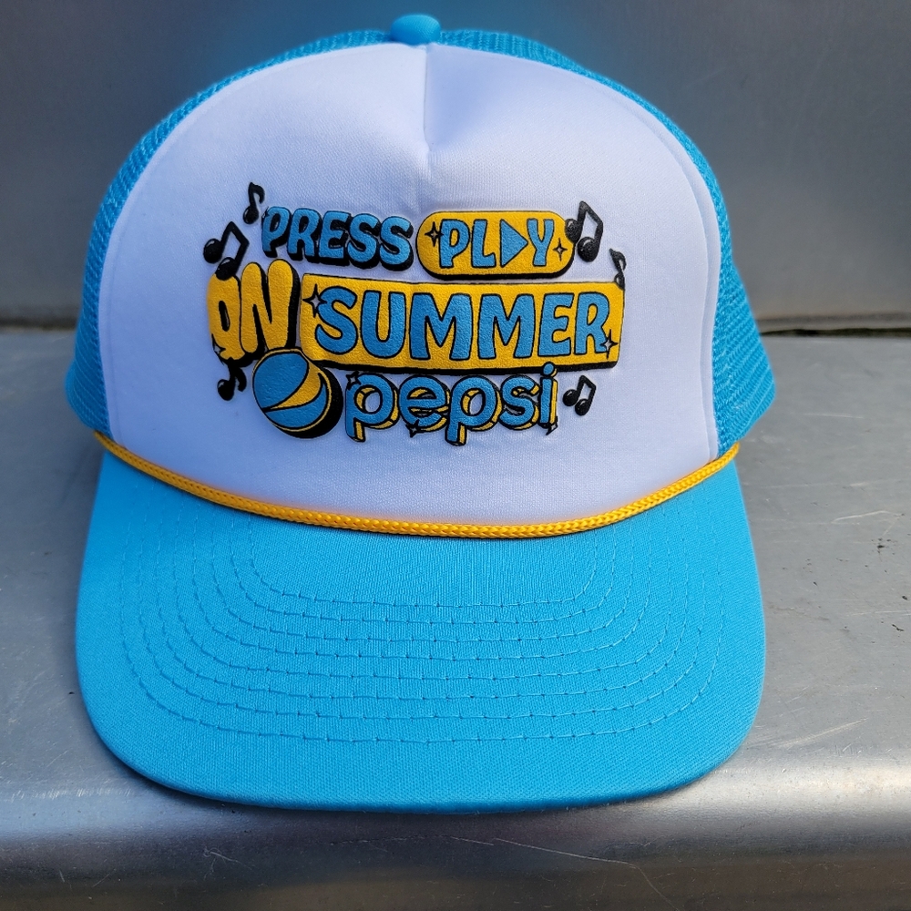 Brand New Pepsi Press Play On Summer Trucker Hat